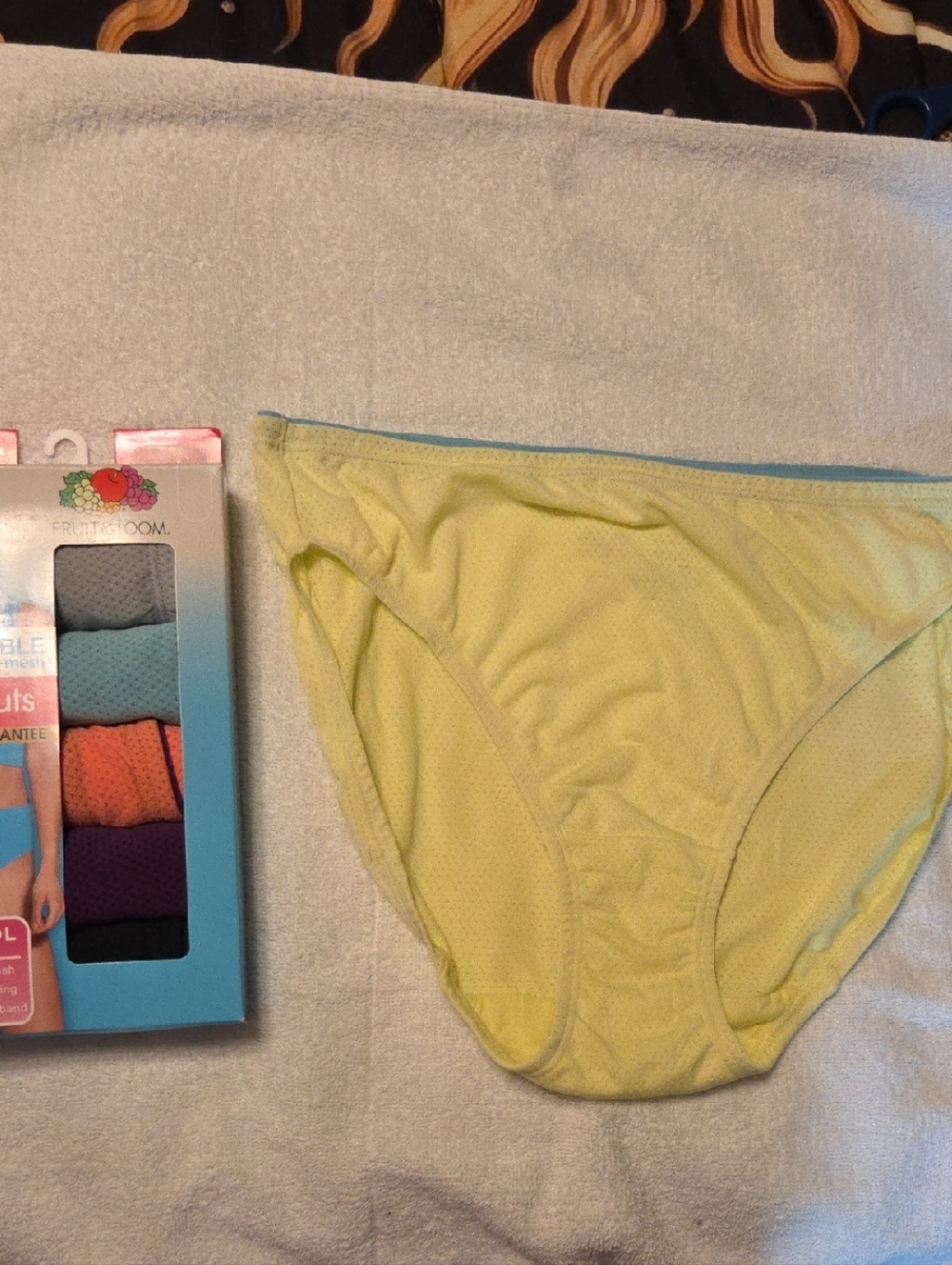 Fruit of the Loom 6 pack Womens Breathable Micro-mesh Hi-cut Underwear. L New